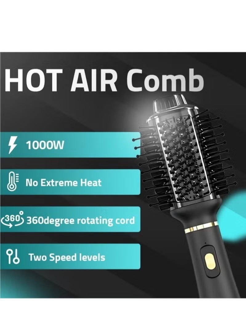 سوكاني فرشاة الشعر الاحترافية SK-1922 3 في 1 للنساء والفتيات، بقوة 1000 واط، تجفف الشعر وتفرده وتضيف إليه كثافة بفضل طلاء النانو سيراميك، وتقلل من التجعد ووقت التصفيف، وأسنانها الدقيقة لشعر لامع خالٍ من التشابك، وتصميمها المريح مع سلك دوار 360 درجة لسهولة الاستخدام في المنزل أو الصالون - Image 4